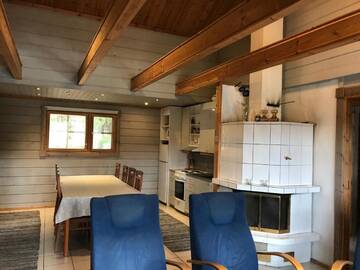 Фото номера Коттедж с 2 спальнями и сауной Дома для отпуска Ylä-Saarikko Holiday Cottages г. Kuusa 27